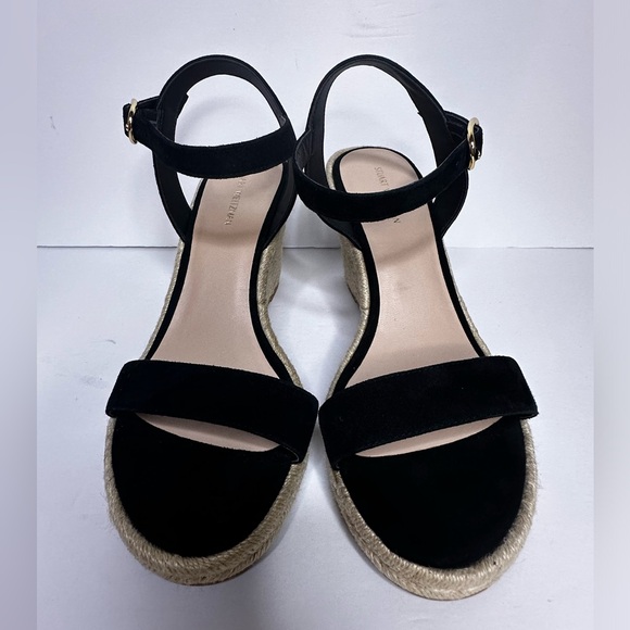 NWOB STUART WEITZMAN Teddi Wedge Sandals, Sz. 8.5 - Picture 3 of 10